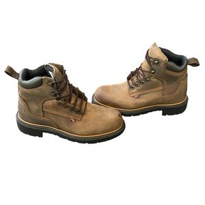 Red Wing Shoes Mens 912 Dynoforce Leather Boots Oil Resistance Work Shoe Sz 8 E